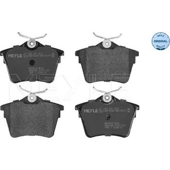 Brzdový systém Sada brzdových destiček, kotoučová brzda MEYLE 025 241 3517