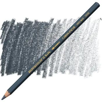 Pastelka Akvarelové pastelky Caran d'Ache Supracolor - šedá Barva: 008 - Greyish Black