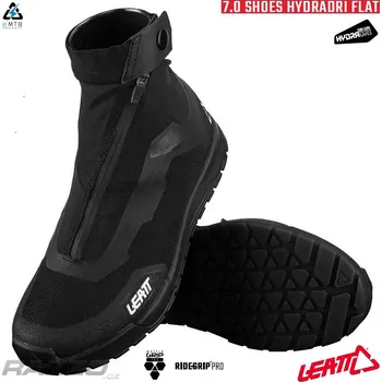 Pánské cyklistické tretry Nepromokavé boty na kolo Leatt MTB 7.0 HydraDri Flat Shoe Black 2024 11 US