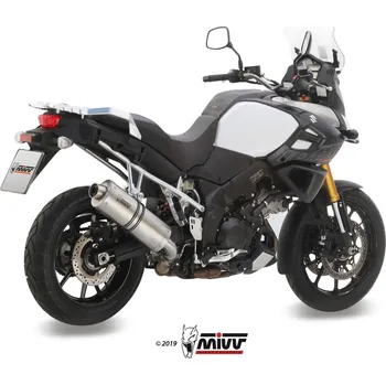 Výfuk pro motocykl MiVV Exhaust Itálie Suzuki DL 1050/1000 V-Strom koncovka výfuku ovál nerez MiVV
