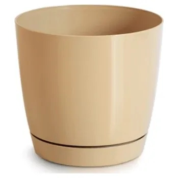 Květináč PROSPERPLAST Květináč - COUBI ROUND P Průměr: 18 cm, Barva: káva s mlékem