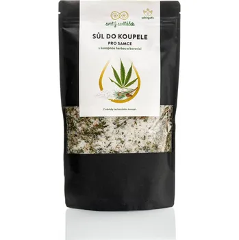Koupelová sůl Svatý Sedláček Svatá sůl "Samec" Epsomská sůl konopí a borovice 500g