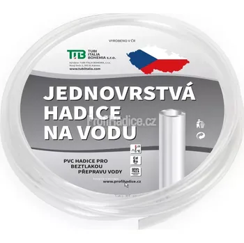 Zahradní hadice TUBI Průhledná jednovrstvá hadice 5x7 mm - 20 m