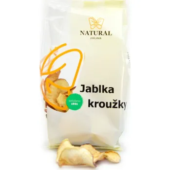 Sušené ovoce Jablka kroužky chips (křížaly) Natural Jihlava 50 g