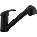 KFA - INDIRA dřezová baterie otočná s vytahovací sprchou, černá 6613-110-81