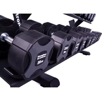 StrongGear TPU jednoruční činky: jednotlivé i sady 37.5 kg