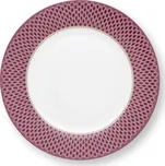 Pip Studio talíř Flower Festival tmavě růžový, 26,5 cm