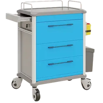 OVM - 23 vozík zdravotnický 3-zásuvkový, modrá