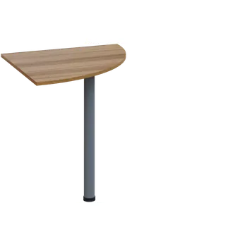 Stolová podnož ES 27 - 7 deska spojovací, síla desky 25 mm, široká 700 mm, ořech světlý, podnož stříbrná