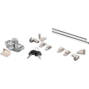 Nábytkové kování K-StrongLocks zámek trojcestný+tyče 1000 a 1200mm (K-StrongLocks zámek trojcestný+tyče 1000 a 1200mm)