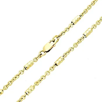 Módní doplněk Goldstore Zlatý náramek vybrušované ozdoby Váha: 3.75 g, Délka: 18 cm