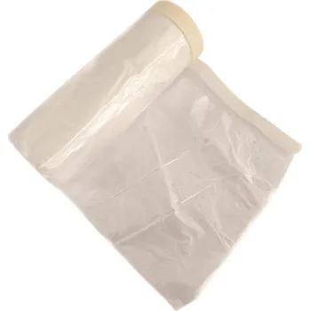 Zakrývací fólie na malování Spokar CQ s pap. páskou 110cm x 33m