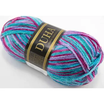 Příze Příze Duha - tyrkysovo růžová 770