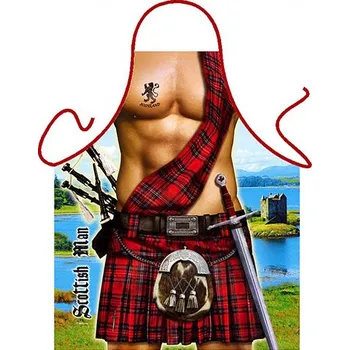 Kuchyňská zástěra Zástěra Skot v sukni