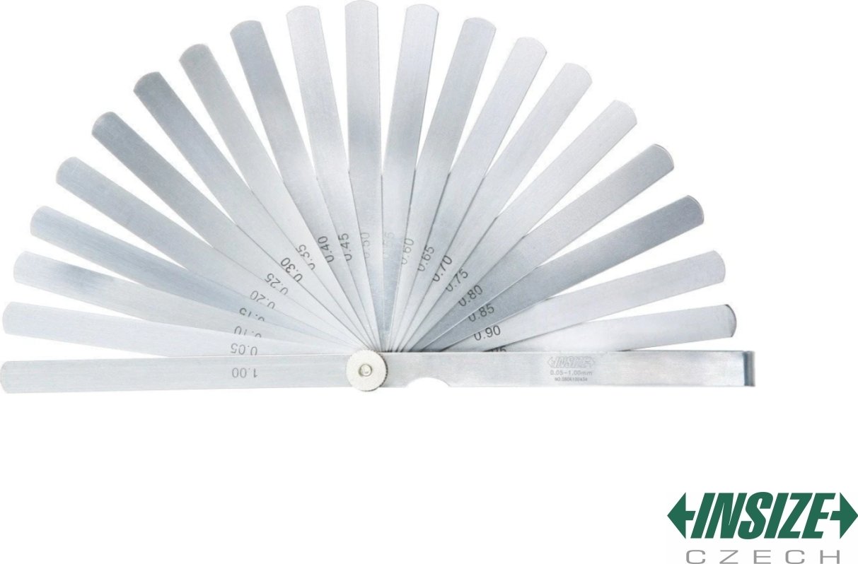 Dlouhé spárové měrky 20 listů/150 mm INSIZE
