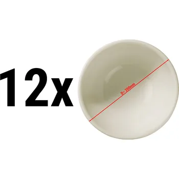 Talíř G.Gastro (12 Kusů) TEOS - Miska/ Polévkový talíř - Ø 20 cm - krémová