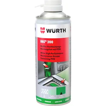 WÜRTH HHS 200 - Vysoce kvalitní bílé údržbové mazivo s PTFE a dlouhou životností, 400ml