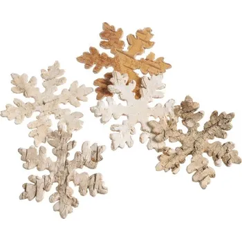 CANEA DEKORACE - VLOČKA, březová kůra 7 cm - 10 ks