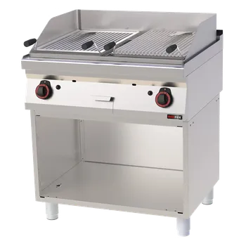 Sporák Lávový gril plynový dvojitý 2x 52x36 s podestavbou | REDFOX - GL 70/80 G