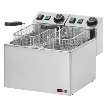 fritéza Fritéza elektrická dvojitá 0,42 kW/l, 5+5 l stolní 230 V | REDFOX - FE 44 E