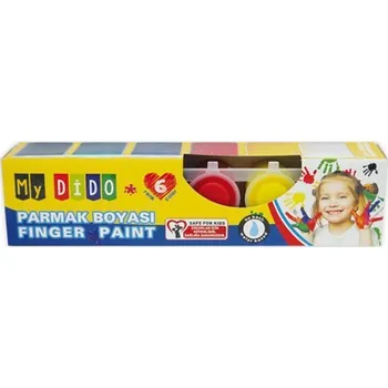 Speciální výtvarná barva SUDOR Prstové barvy, "Südor", 6 barev, 6x22 ml