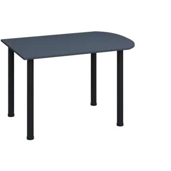 Stolová podnož EJ 18 - 12 přístavba jednací, kovová podnož černá, síla desky 18 mm, široká 1200 mm, antracit