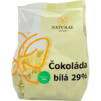 Čokoláda Čokoláda bílá 29% Natural Jihlava 250 g