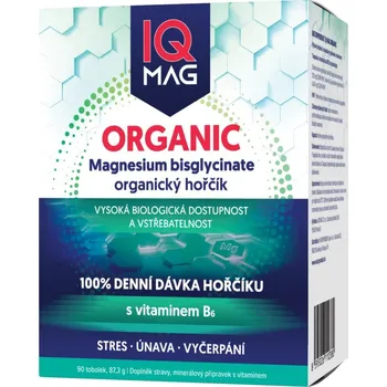 Naturprodukt IQ Mag Organic Magnesium + vitamín B6 90 tob.