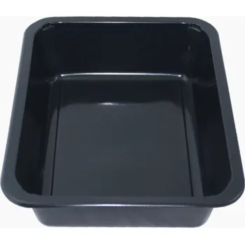 Jednorázové nádobí ECOFOL Zatavovací miska LIGHT 1-dílná, PP, černá 227x178x50 mm (50ks)