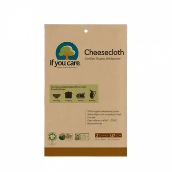 Nákupní taška If you care nebělená kuchyňská látková kapsa z bio bavlny na vaření 182 x 91 cm, 1 ks