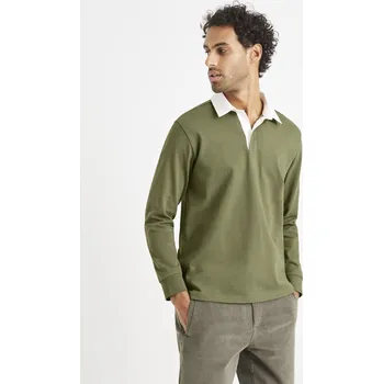Pánské tričko Celio Polo tričko Vemix - Pánské Celio kaki 1789644