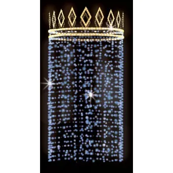 Vánoční světelný řetěz Polamp POL-0701 200 - 3D dekorace - Ozdoba sloupů - Ø200cm