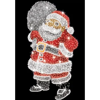 Vánoční osvětlení Polamp POL-0929M - 3D dekorace - Santa - 225 x 180 cm