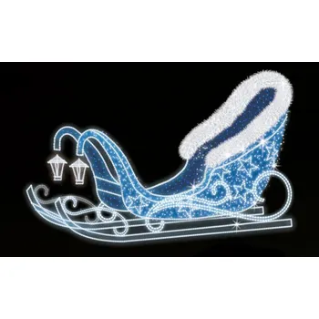 Vánoční osvětlení Polamp POL-1959 - 3D dekorace - Sáně - 170 X 200 cm