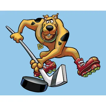 ZUTY Malování podle čísel - SCOOBY HOKEJISTA (SCOOBY DOO) Rozměr: 40x50 cm, Rámování: bez rámu a bez vypnutí plátna