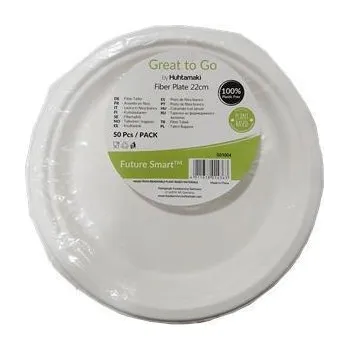 Jednorázové nádobí Papírový talíř, 22 cm, 50 ks ,balení 50 ks 259213