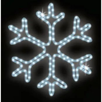 Vánoční světelný řetěz Polamp POL-0013 - 2D dekorace - Vločka - Ø45cm