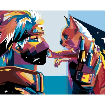 ZUTY Malování podle čísel - ANIME NARUTO Rozměr: 40x50 cm, Rámování: bez rámu a bez vypnutí plátna