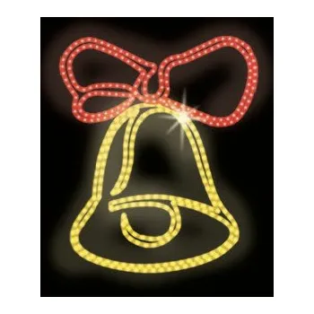 Vánoční světelný řetěz Polamp POL-0111 - 2D dekorace - Zvonek - 120 x 90 cm