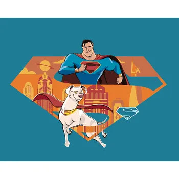 ZUTY Malování podle čísel - SUPERMANŮV NEJLEPŠÍ PŘÍTEL (DC LIGA SUPERMAZLÍČKŮ) Rozměr: 40x50 cm, Rámování: bez rámu a bez vypnutí plátna