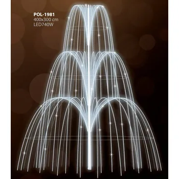 Vánoční osvětlení Polamp POL-1981 - 3D dekorace - Fontána - 400 x 300 cm