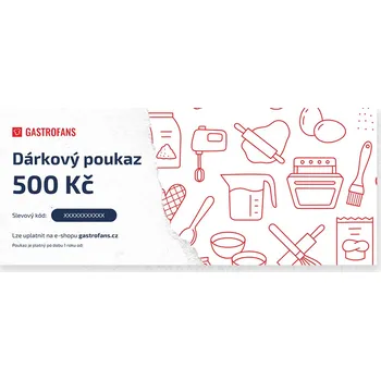 Gastrofans Dárkový poukaz 500 Kč na nákup na Gastrofans.cz