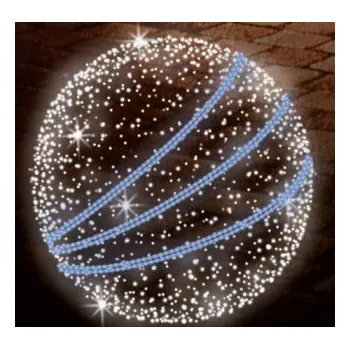 Vánoční světelný řetěz Polamp POL-0654 - 3D dekorace - Závěsná koule - Ø 100 cm