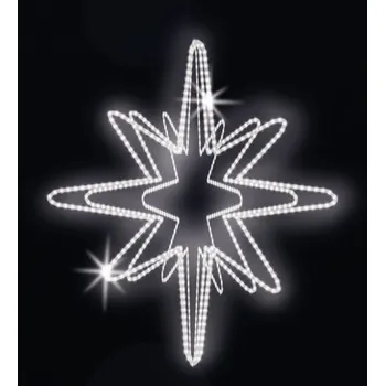 Vánoční světelný řetěz Polamp Hvězda na špici vánočního stromu Ø100cm - POL-0617