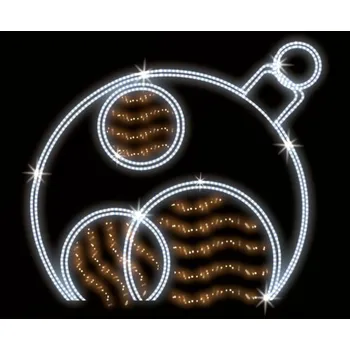 Vánoční světelný řetěz Polamp POL-1501 - 2D dekorace - Baňka - 200 x 220 cm