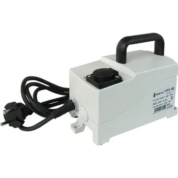 Transformátor PFS 100 230/24V Transformátor jednofázový, přenosný, plast. kryt, třída ochrany II IP44