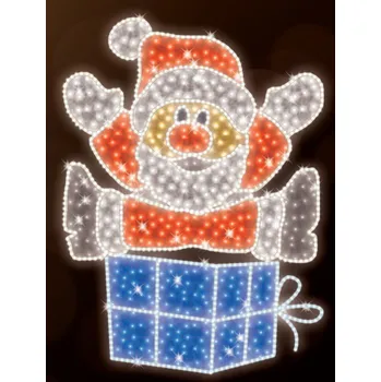 Vánoční osvětlení Polamp POL-0073 - 2D dekorace - Santa - 200 x 170 cm