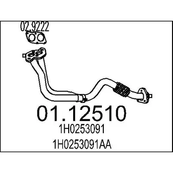 Výfuková trubka Výfuková trubka MTS 01.12510