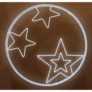 Vánoční světelný řetěz Polamp POL-0060 - 2D dekorace - Kruhová ozdoba - Ø150cm