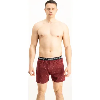 Trenýrky Pánské trenky Lee Cooper Lee Cooper tmavě červená | fuchsiová 1946733